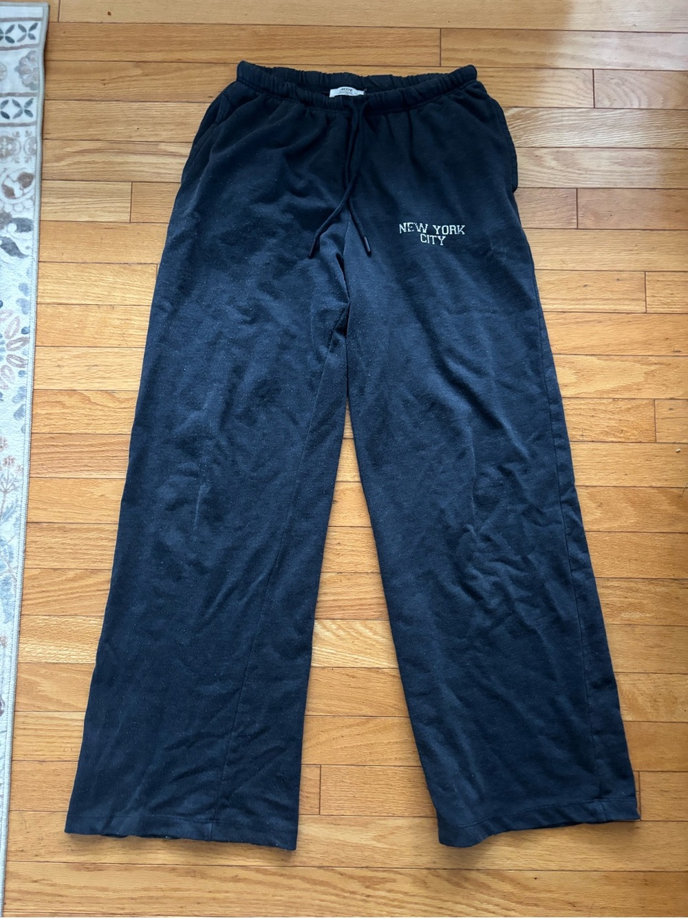 Navy Ardene New York City' Women’s wide legged Sweatpants